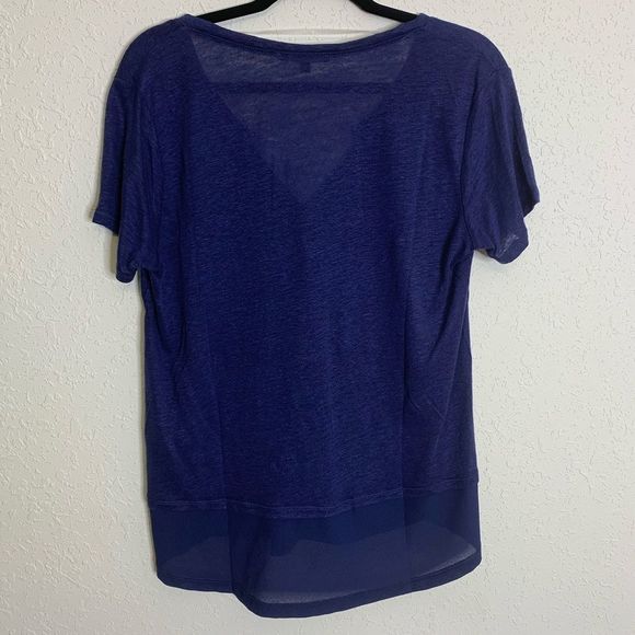 Sanctuary Linen blue Mixed Media Tee size small - Picture 4 of 7